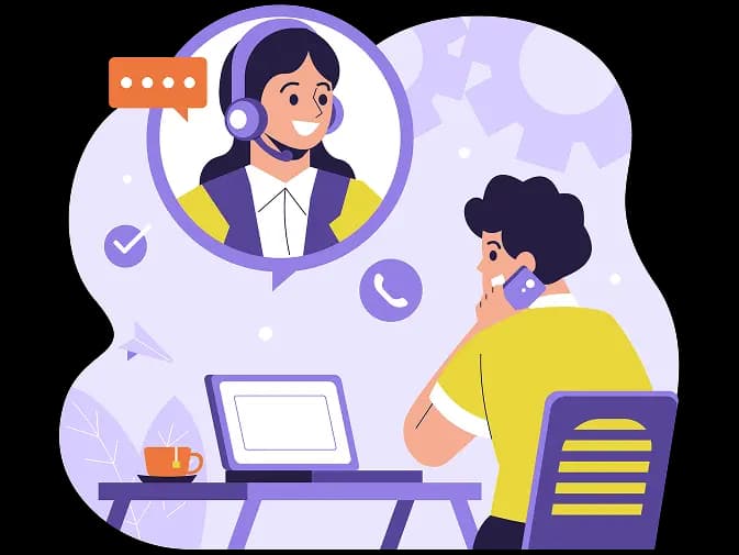 Support client personnalisé avec responsable de projet français